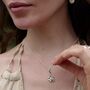 Sterling Silver Flower Charm Necklace, thumbnail 3 of 6