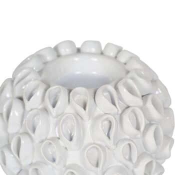 White Ceramic Coral Tealight Holder, 6 of 8