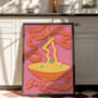 Fuck Me, It's Fettuccine Unhinged Pasta Artwork Poster Print, thumbnail 1 of 4