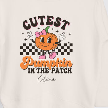 Cutest Pumpkin Children's Sweatshirt, 2 of 2