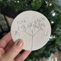 Silver Wild Flower Ceramic Coasters, thumbnail 1 of 8