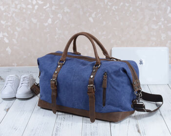 Canvas Classic Holdall Travel Bag, 5 of 12