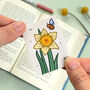 March Magnetic Birth Flower Bookmark Daffodil, thumbnail 4 of 7