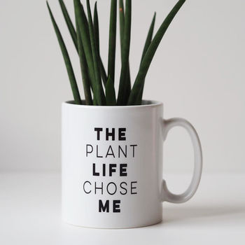 The Plant Life Chose Me Plant Lovers Mug Gift, 3 of 5