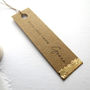 Pack Of 10 Personalised Gold Foil Gift Tags, thumbnail 2 of 2