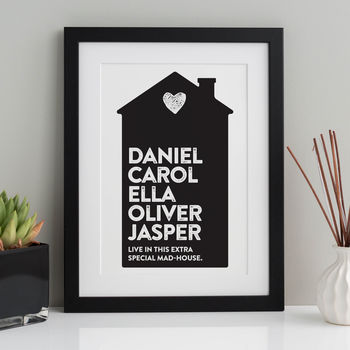 Personalised Family Print, 2 of 9