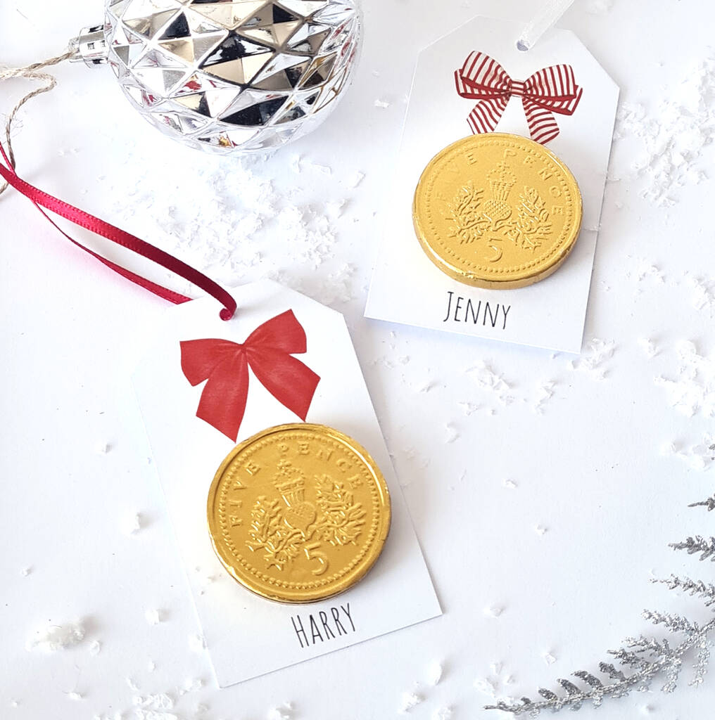 Christmas Chocolate Personalised Gift Tags