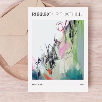 Kate Bush Music Inspired Abstract Art Print, 3 of 3