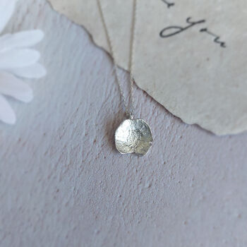 Pressed Flower Daisy Necklace Sterling Silver, 4 of 9