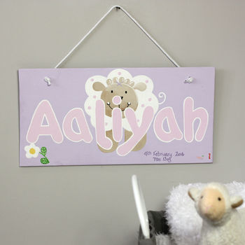Personalised Farm Sheep Canvas Sign, 6 of 11