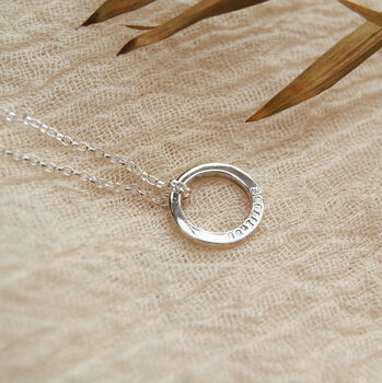 Women's Personalised Circle Pendant Necklace, 6 of 7