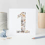 Age Number Birthday Card With Animals, thumbnail 1 of 10