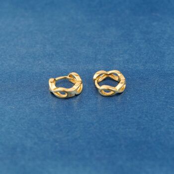 Gold Infinity Family 12 Mm Hoop Earrings, 3 of 7