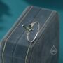 Sterling Silver One Carat Rhombus Cut Moss Agate Classic Single Stone Engagement Ring, thumbnail 4 of 12