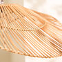 Rattan Curved Easy Fit Ceiling Shade, thumbnail 3 of 4
