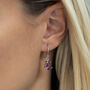 Amethyst Teardrop Earrings, thumbnail 1 of 2