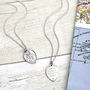 Personalised Silver Heart St Christopher Necklace, thumbnail 2 of 5