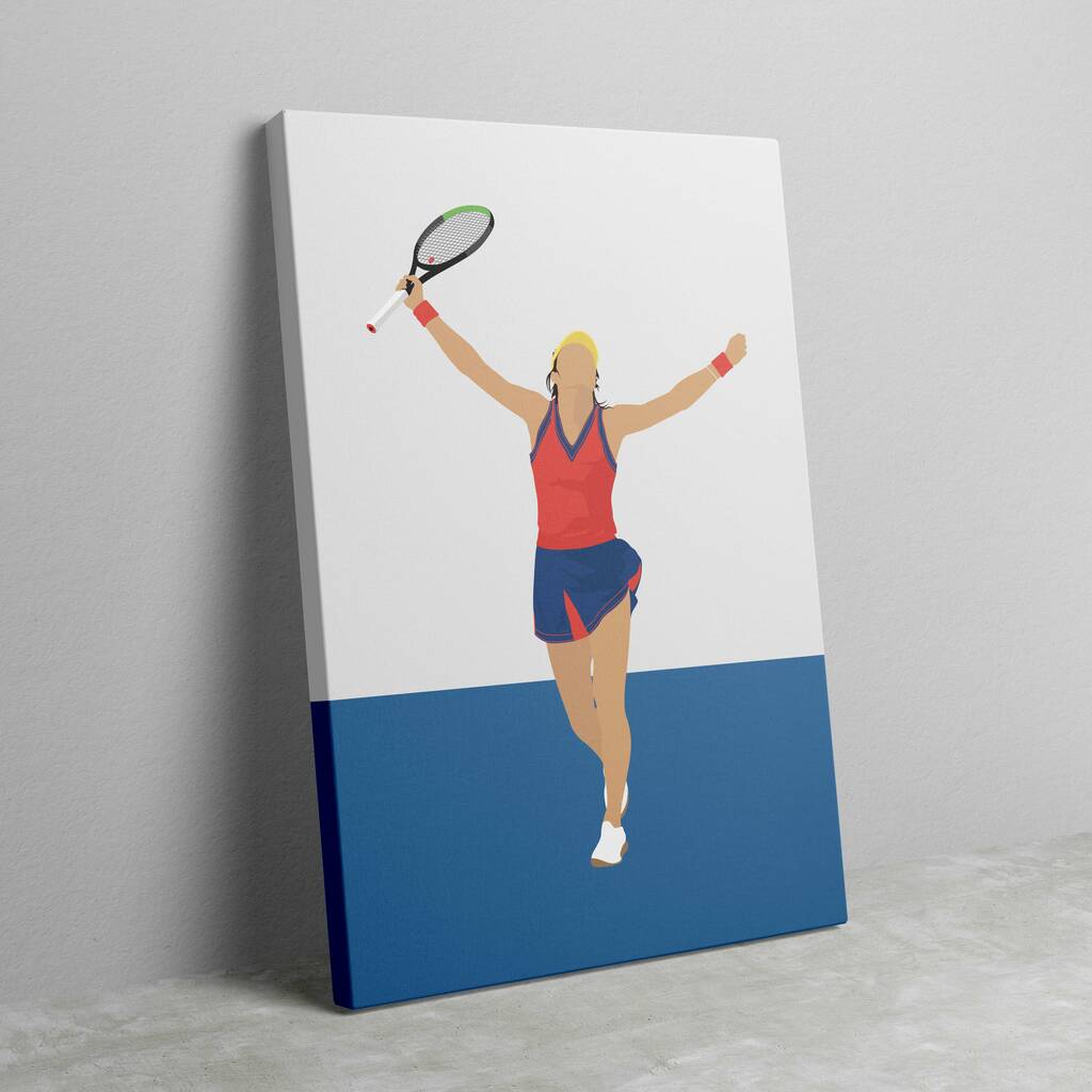 Emma Raducanu Tennis Canvas By Jack's Posters | notonthehighstreet.com