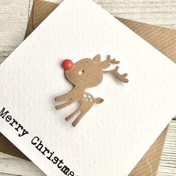 Baby Rudolf Reindeer Christmas Cards Pack Of Six, 2 of 3