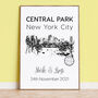 Central Park Illustrated Art Print, thumbnail 1 of 6