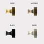 Solid Brass Door Knobs Cupboards With Knurled Edge, thumbnail 7 of 7