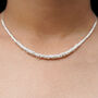 Abstract Sterling Silver Loops Bracelet, thumbnail 7 of 12
