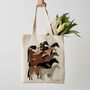 Ponies Luxury Shopper Tote Bag, thumbnail 1 of 4