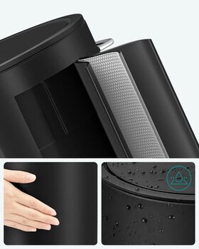 Bathroom Bin With Lid Soft Close Waste Bin, 4 of 10