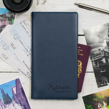 Script Name Personalised Travel Document Holder, 8 of 10