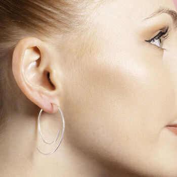 Rose Gold Plated And Sterling Silver Two Tone Ear Jackets, 4 of 5