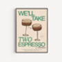 Espresso Martini Unframed Art Print, thumbnail 3 of 5