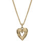 Solid 9ct Gold Textured Double Heart Pendant, thumbnail 2 of 5