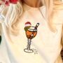 Santa Hat Aperol Spritz Christmas Jumper, thumbnail 1 of 3