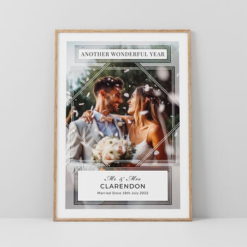 Another Wonderful Year Couples Photo Print Personalised Anniversary Gift, 2 of 6