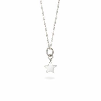 Star Charm Necklace Sterling Silver, 2 of 8