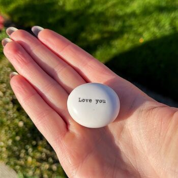 Porcelain Love You Pebble, 4 of 4