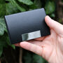 Personalised Black Leatherette Business Card Holder, thumbnail 1 of 5