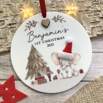 Personalised Baby First Christmas Santa, 2 of 3