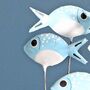Six Fish On Block Decoration, thumbnail 2 of 2