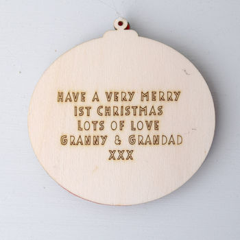 Personalised Couples Christmas Bauble, 5 of 10