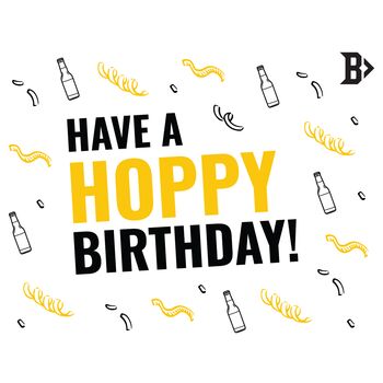 Around The World Lager Hoppy Birthday Beer Gift Box, 4 of 4