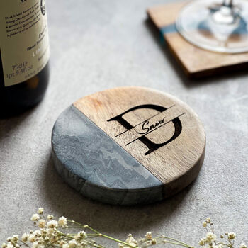 Personalised Monogram Coffee Coaster, 6 of 11