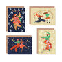 Pack Of Eight Christmas Party Cards, thumbnail 1 of 10