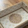 Luxury Lacquer Coated Wood Serving Tray, Printed Medium Size, thumbnail 11 of 12