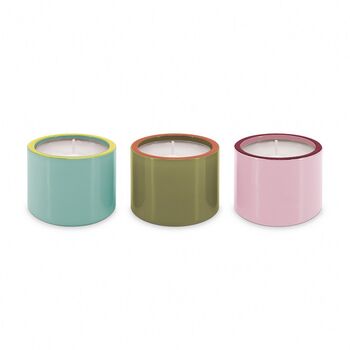 Reversible Candle And Tealight Holder Glass Three Colours, 3 of 12