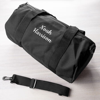 Personalised Kids Black Gym Kit Bag, 5 of 8