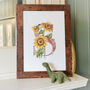 S Is For Sunflowers Letter Print, Personalised, thumbnail 7 of 9