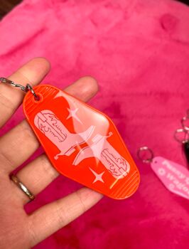 Cowboy Boots Motel Keychain Keyring, 7 of 7