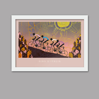 Giro D'italia Tuscany Cycling Poster Print, 3 of 3