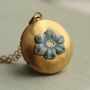 Forget Me Not Flower Locket, thumbnail 1 of 8